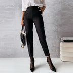 Women's Tailored Trousers Casual Foot Pants