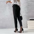 Women's Tailored Trousers Casual Foot Pants