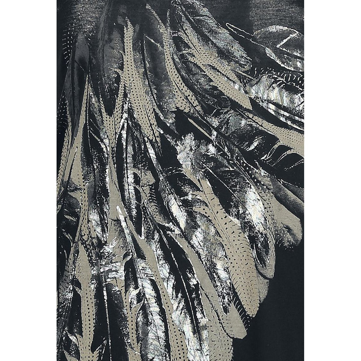 Women's Tank Top Feather Print Vest Shirts
