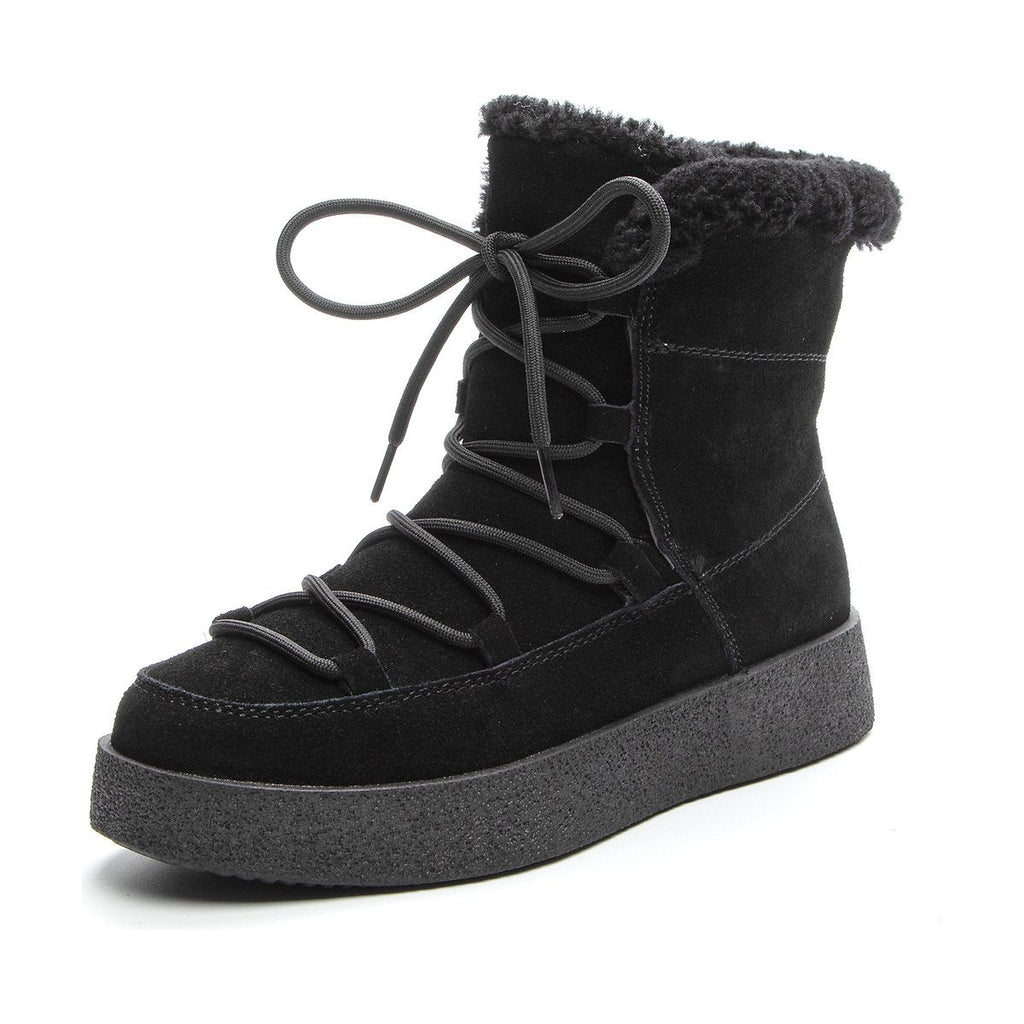 Women's Thick Bottom Warm Keeping Round Head Ankle