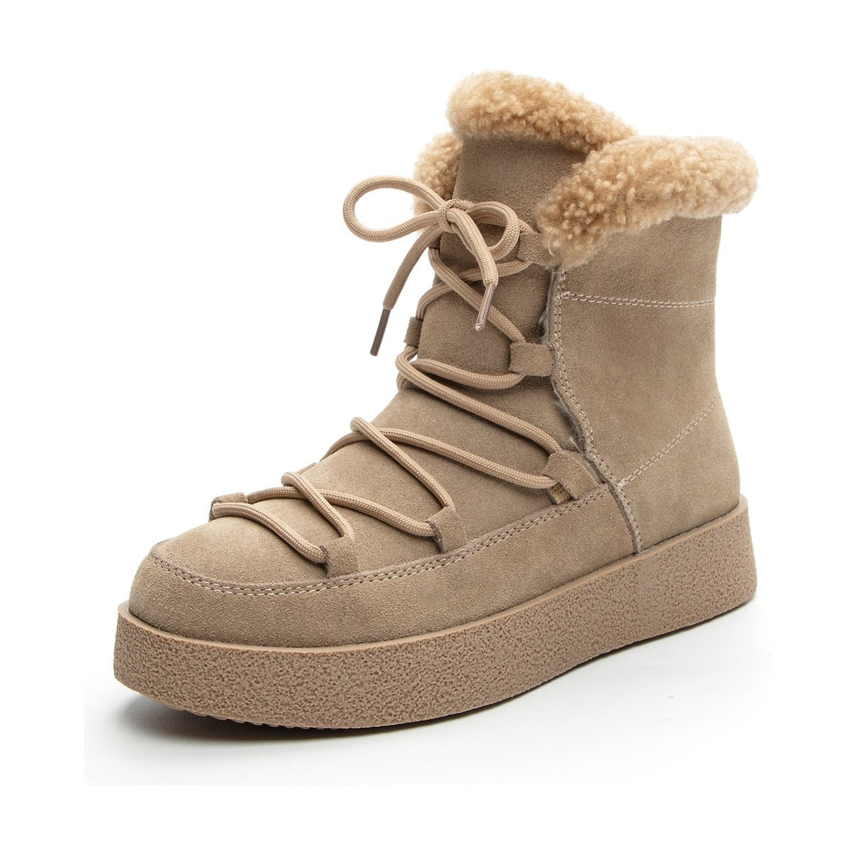Women's Thick Bottom Warm Keeping Round Head Ankle