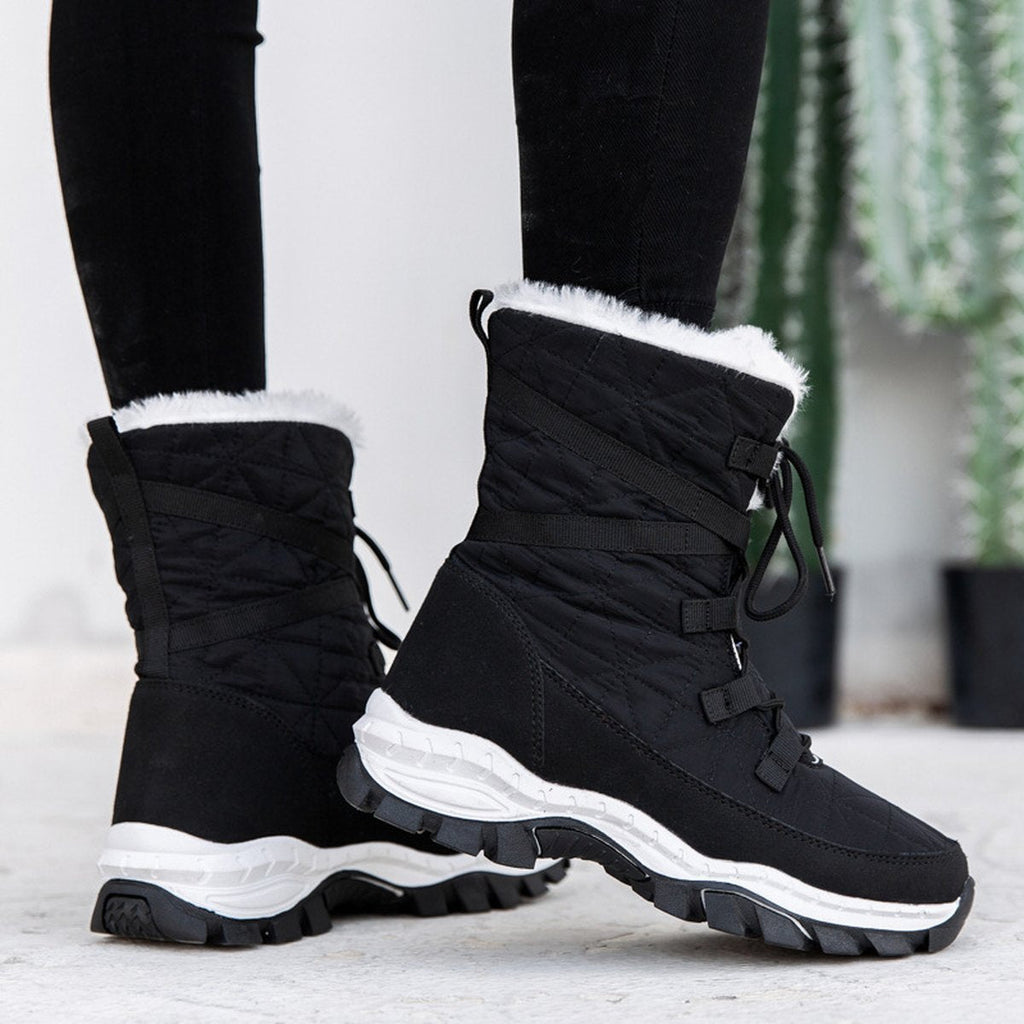 Women's Thick Plush Plus Velvet Warm Snow Boots