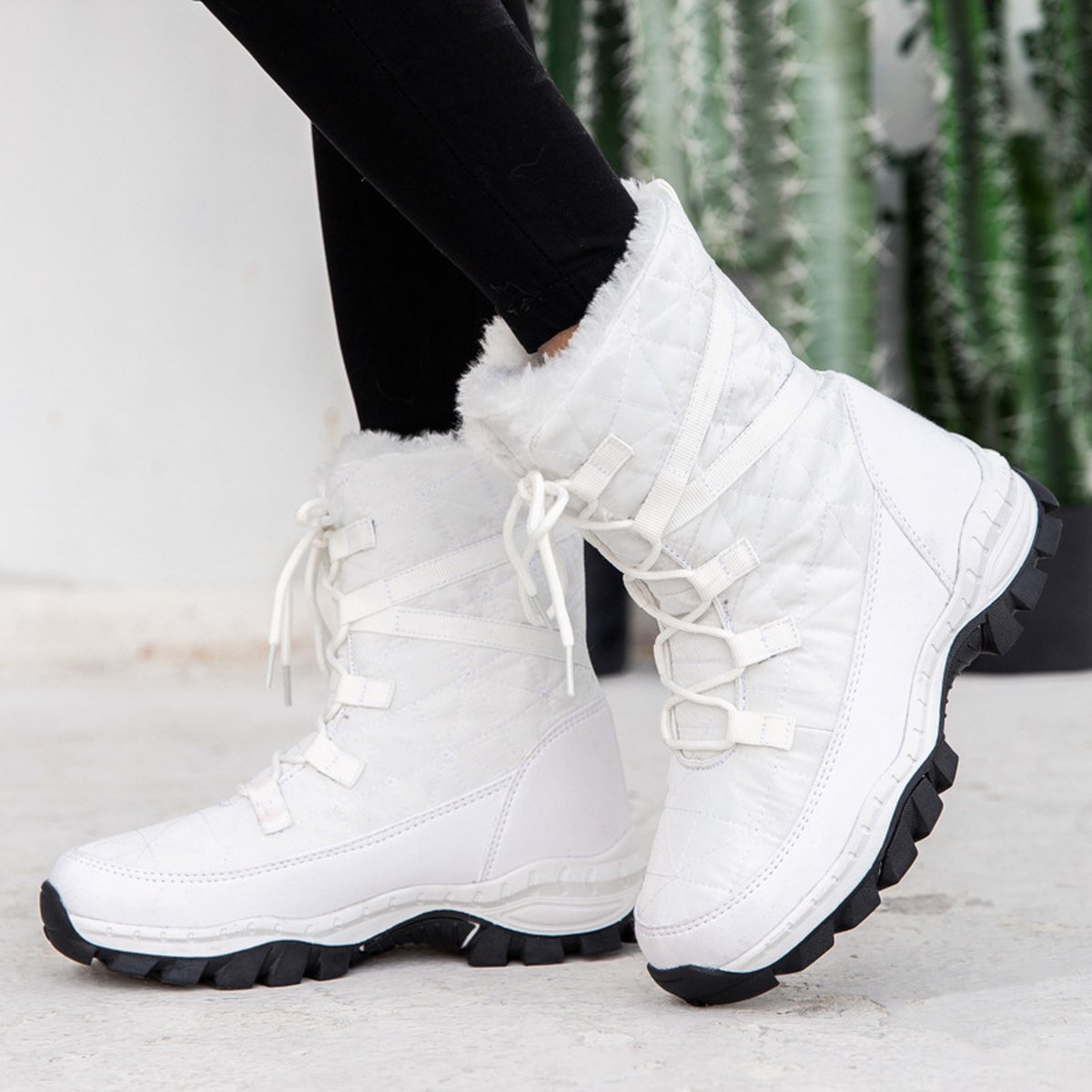 Women's Thick Plush Plus Velvet Warm Snow Boots