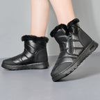 Women's Thick Plush Snow Boots Side Zipper High