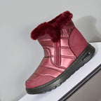 Women's Thick Plush Snow Boots Side Zipper High