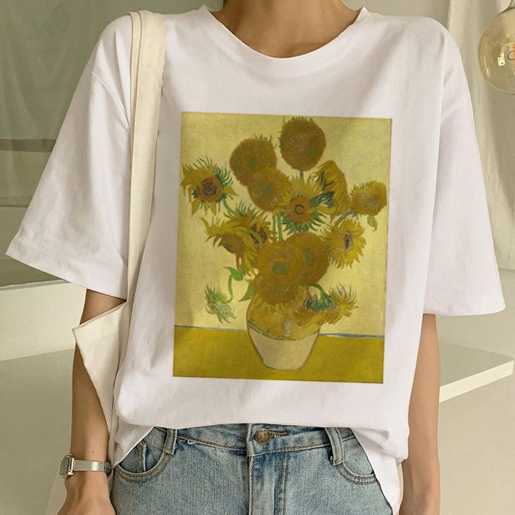 Women's Van Gogh T Shirt Art Painting