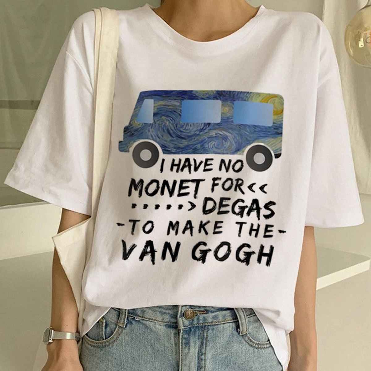 Women's Van Gogh T Shirt Art Painting