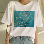 Women's Van Gogh T Shirt Art Painting