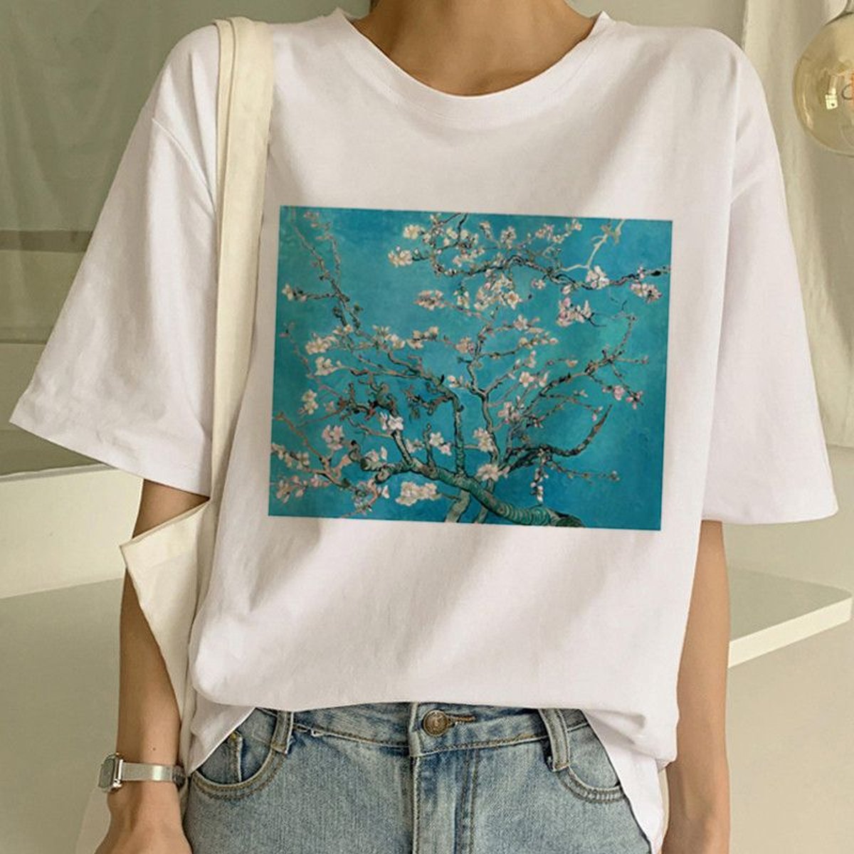Women's Van Gogh T Shirt Art Painting