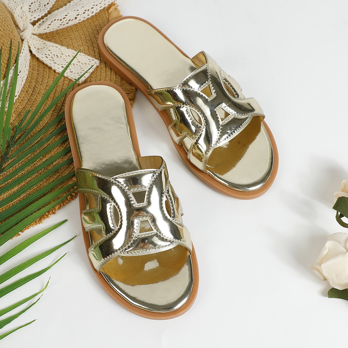 Women's Versatile Flat Strap Sandals