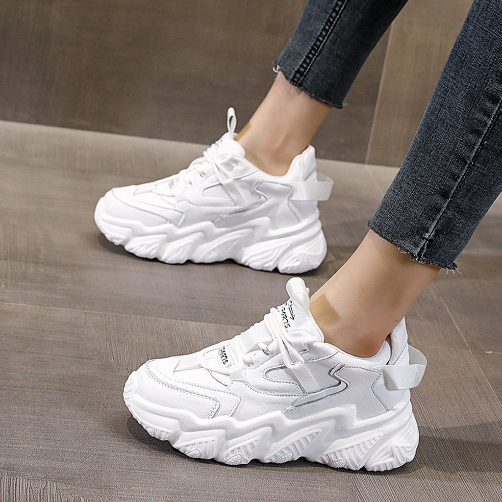 Women's Versatile Platform Chunky Sole Sneakers