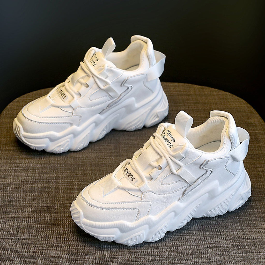 Women's Versatile Platform Chunky Sole Sneakers