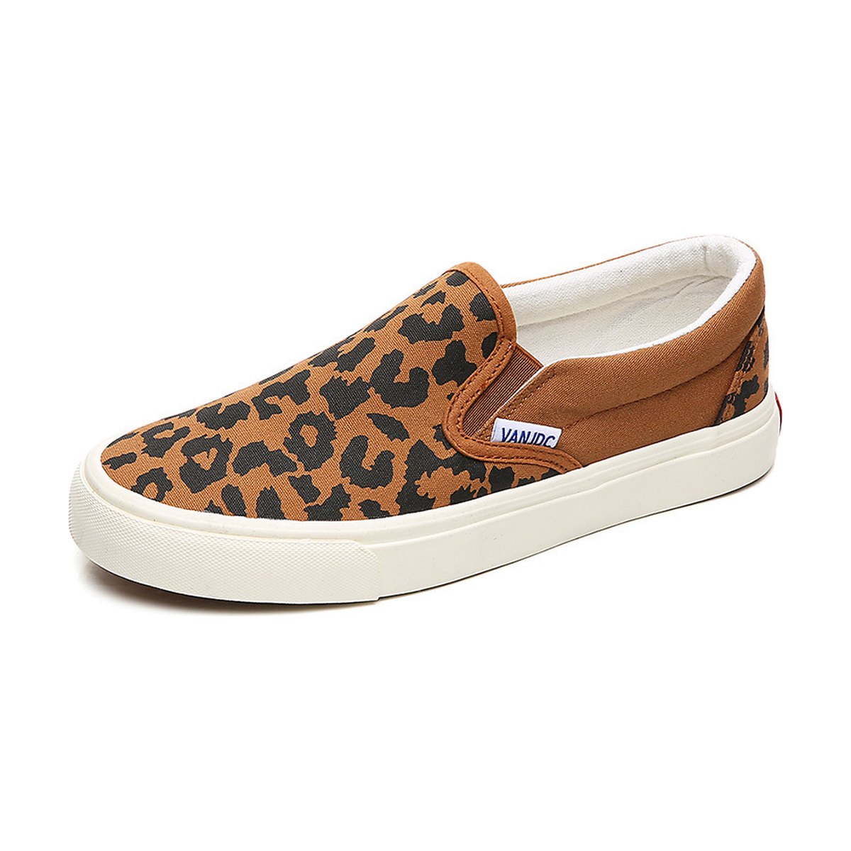 Women's Versatile Slip-on Leopard Print Canvas Shoes