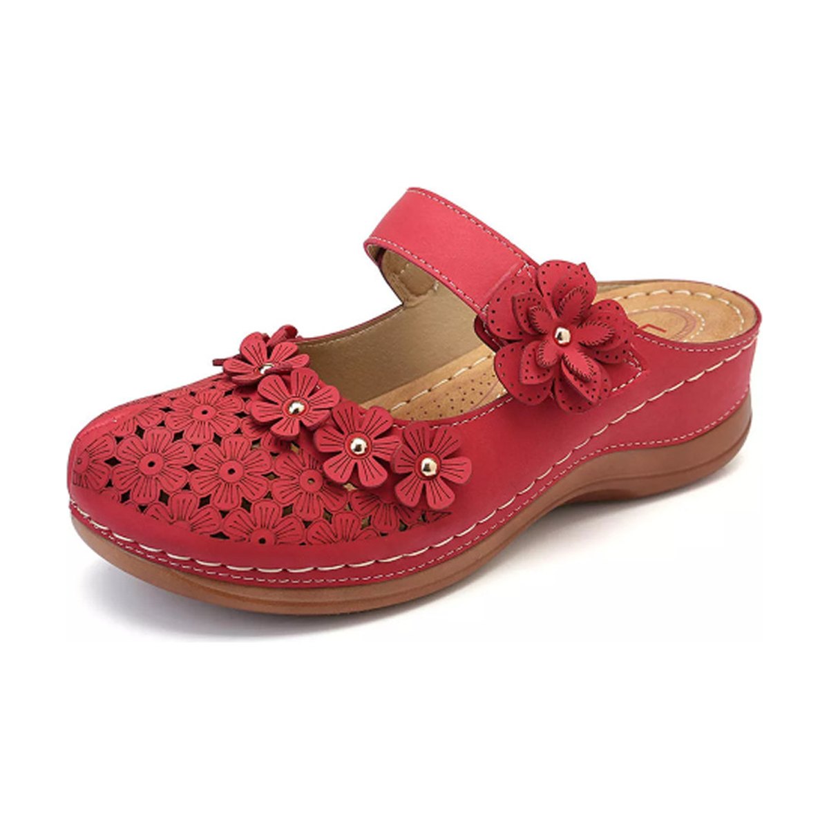 Women's Vintage Flowers Wedge Sandals