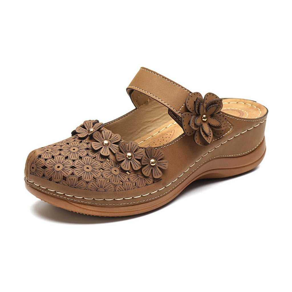 Women's Vintage Flowers Wedge Sandals