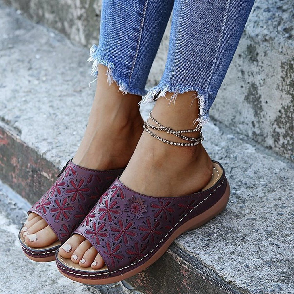 Women's Wedge Toe Loop Sandals