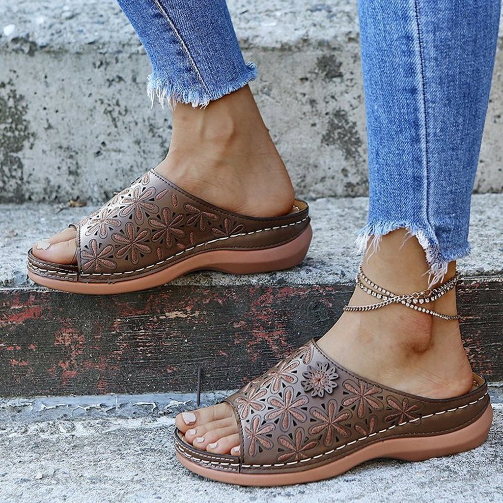 Women's Wedge Toe Loop Sandals