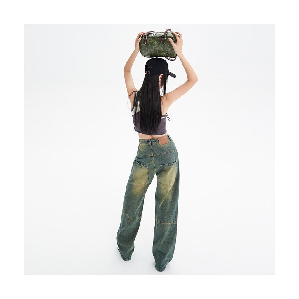 Women's Wide Washed Jeans