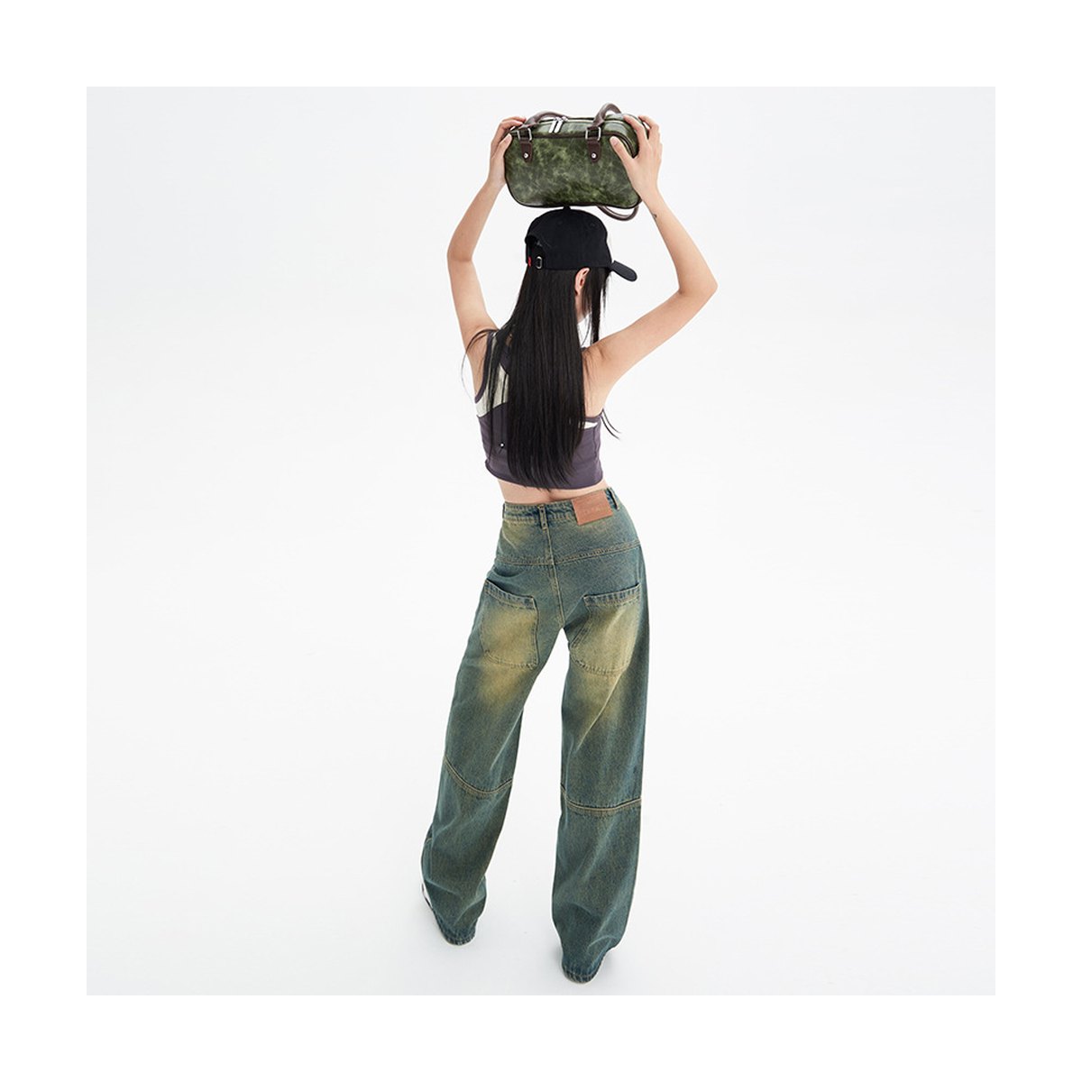 Women's Wide Washed Jeans