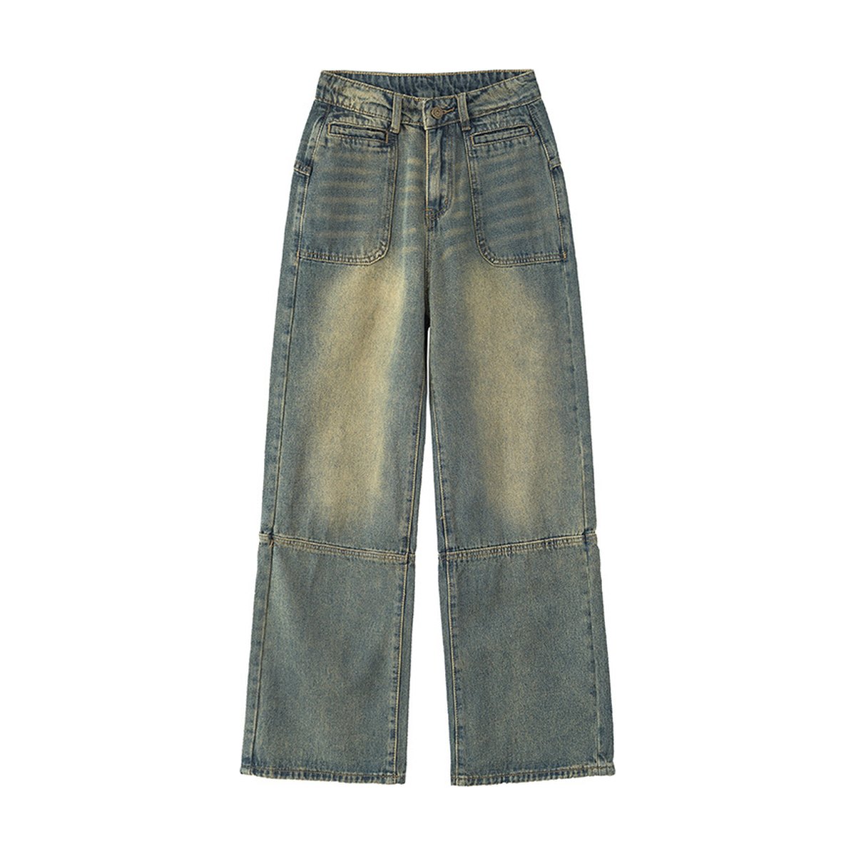 Women's Wide Washed Jeans