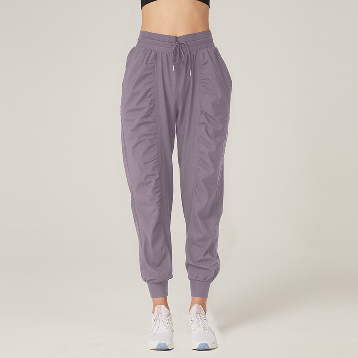 Women's Wrinkle Slimming Fitness Sports Pants Loose Leggings