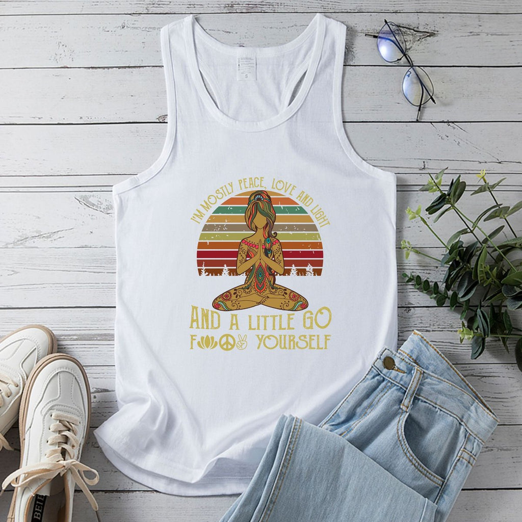 Women's Yoga Vest European Size Peace Top