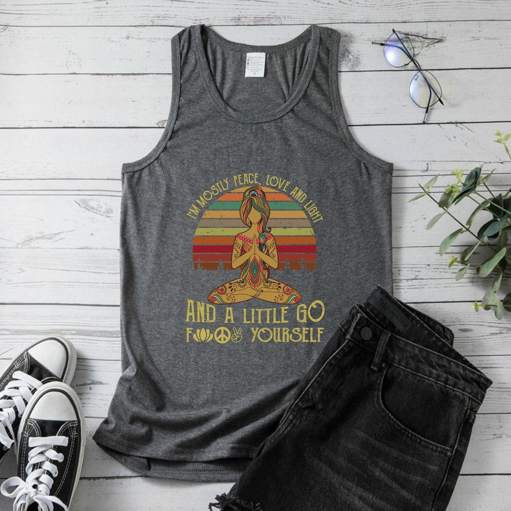 Women's Yoga Vest European Size Peace Top