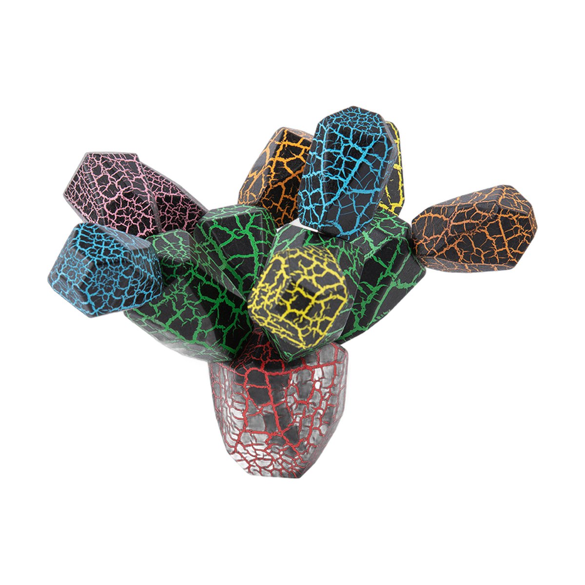 Wooden Cactus Stacking Blocks