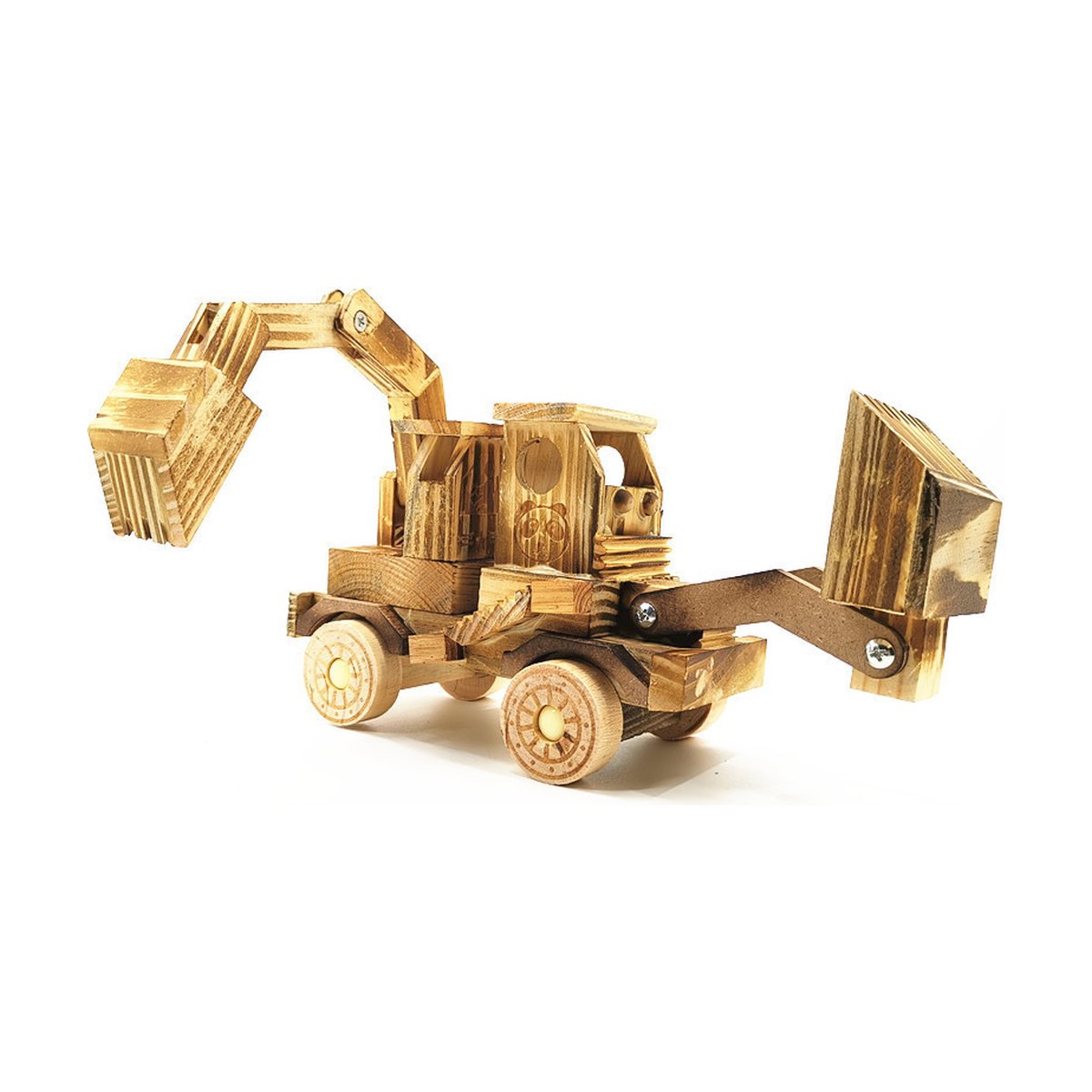 Wooden Excavator Toy