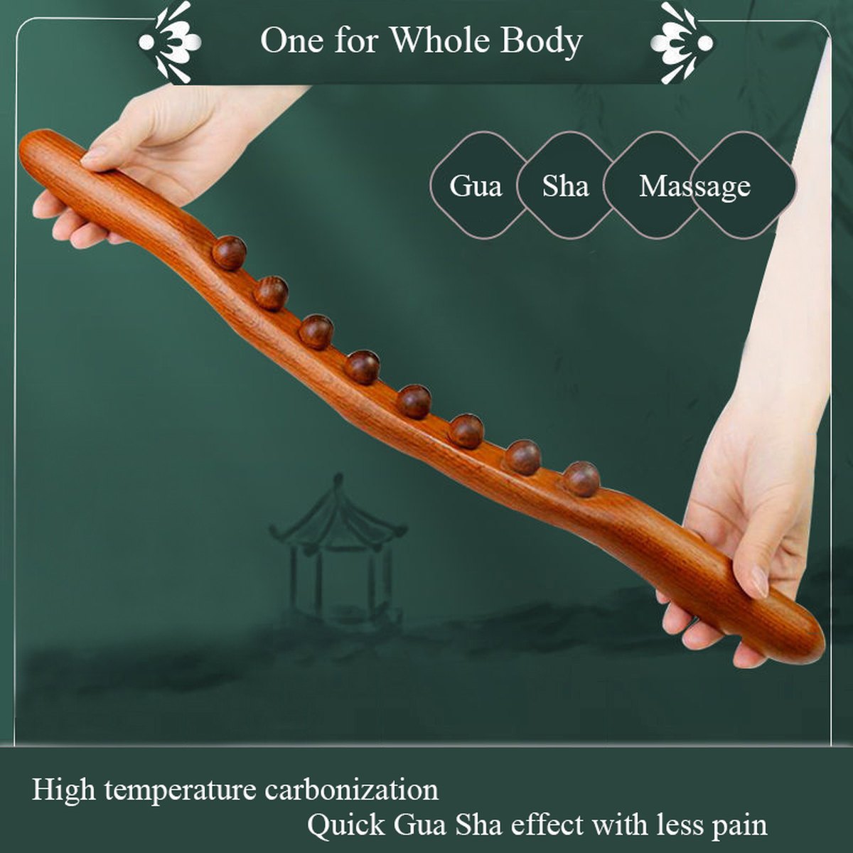 Wooden Gua Sha Body Stick