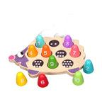 Wooden Hedgehog Peg Toy
