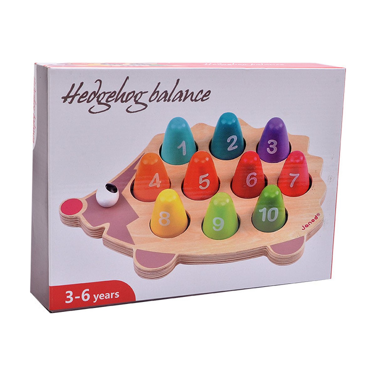 Wooden Hedgehog Peg Toy