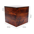Wooden Lunch Box Japanese Picnic Nine Square