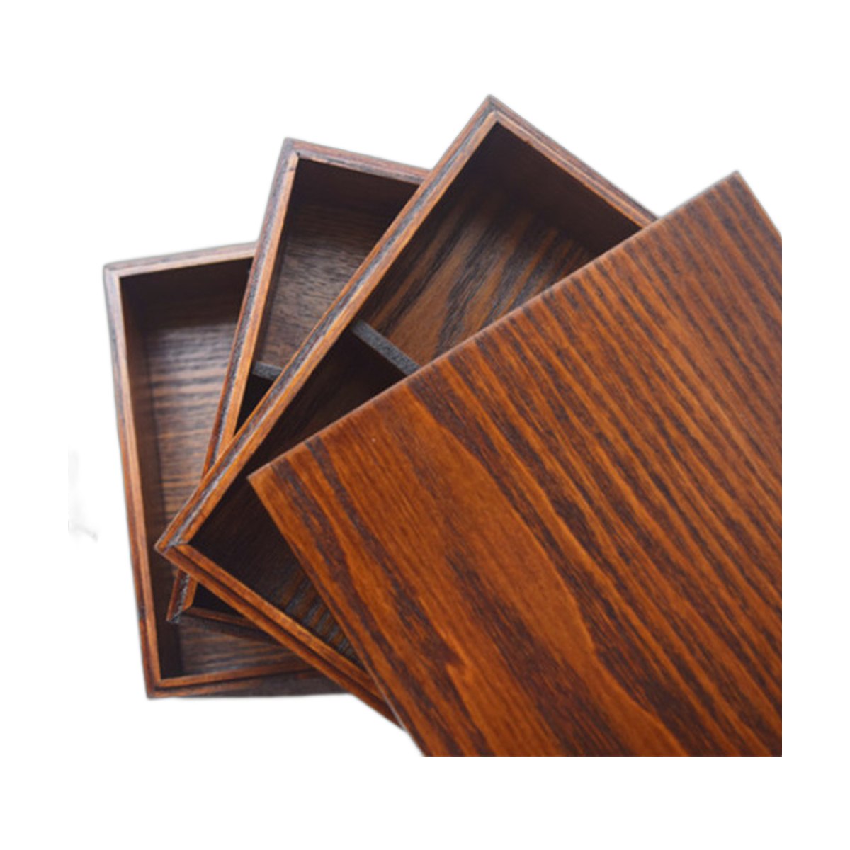 Wooden Lunch Box Japanese Picnic Nine Square
