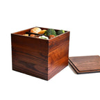 Wooden Lunch Box Japanese Picnic Nine Square