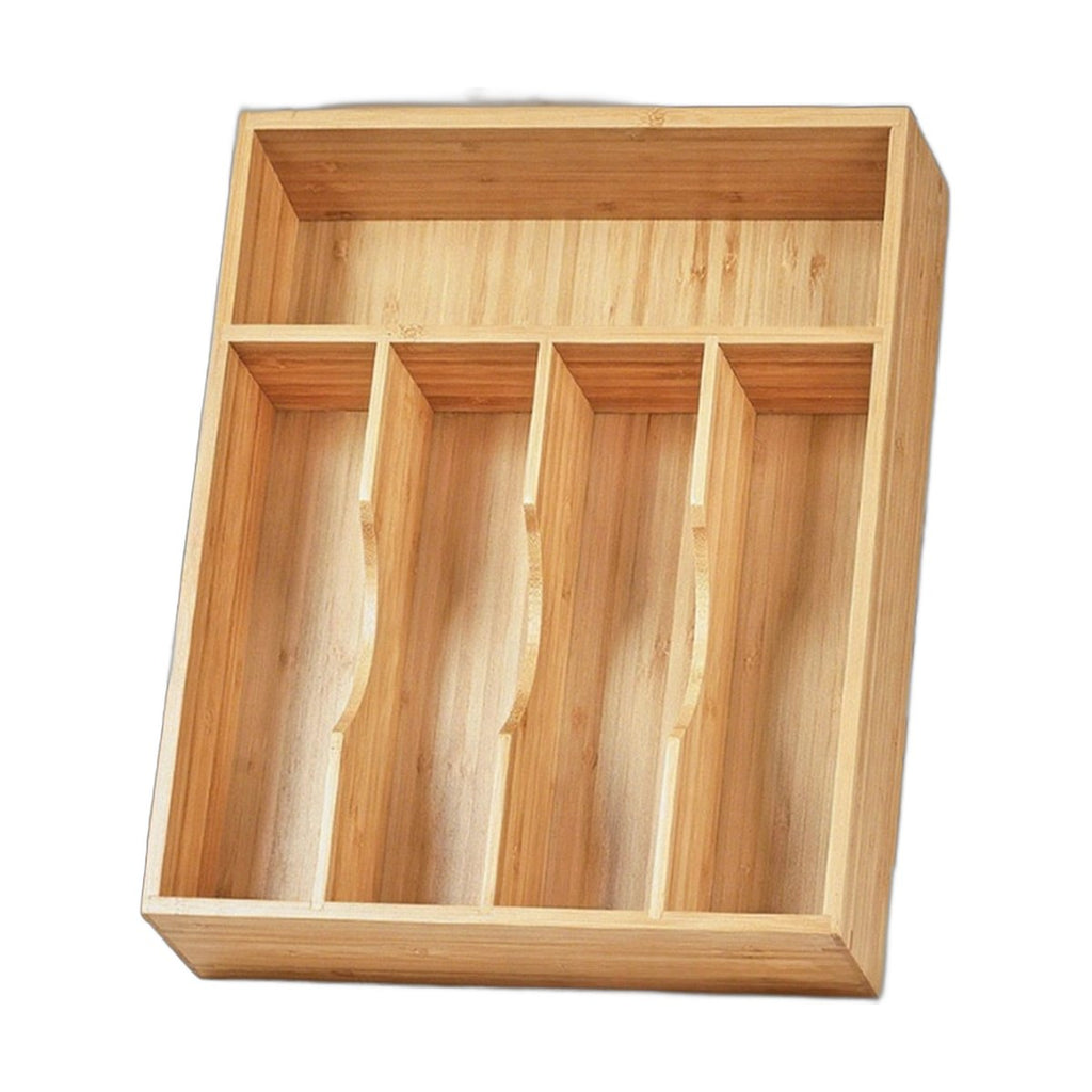 Wooden Minimalist Home Kitchen Drawer Organizer Box