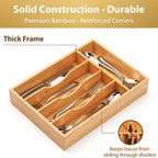 Wooden Minimalist Home Kitchen Drawer Organizer Box