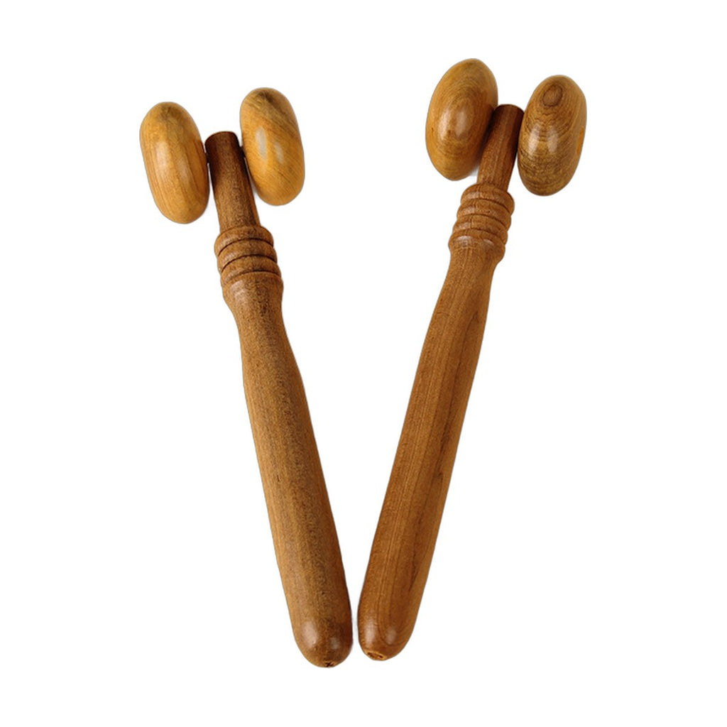 Wooden Sandalwood Massager Hand Push Roller