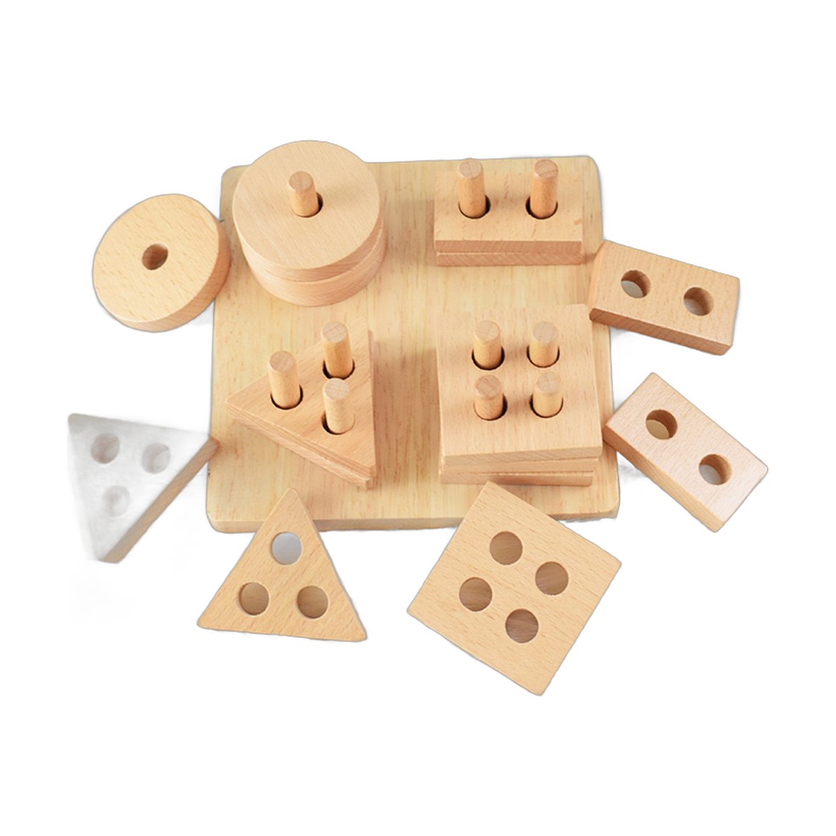Wooden Shape Sorting Board