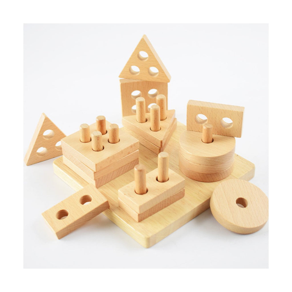 Wooden Shape Sorting Board