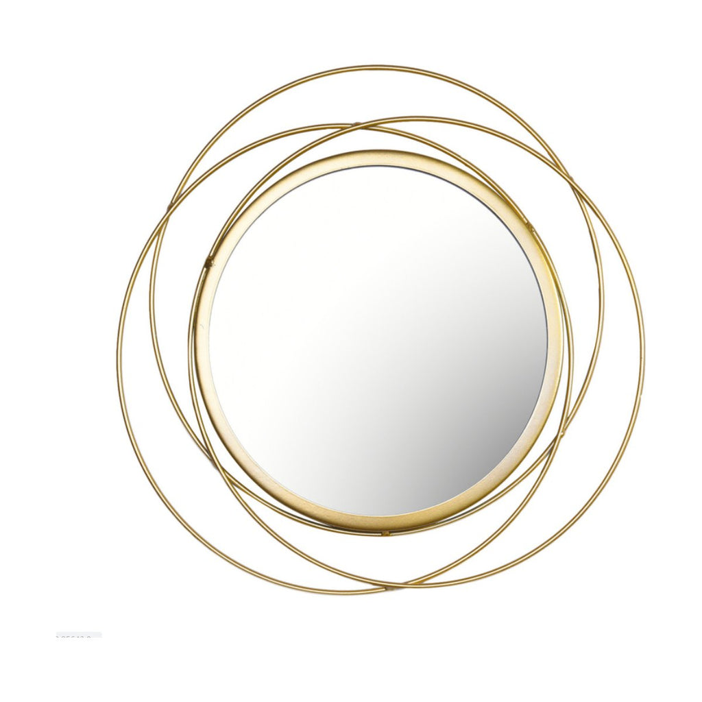Wrought Iron Round Frame Decorative Wall-mounted Mirror