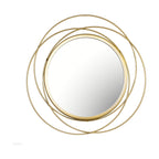 Wrought Iron Round Frame Decorative Wall-mounted Mirror