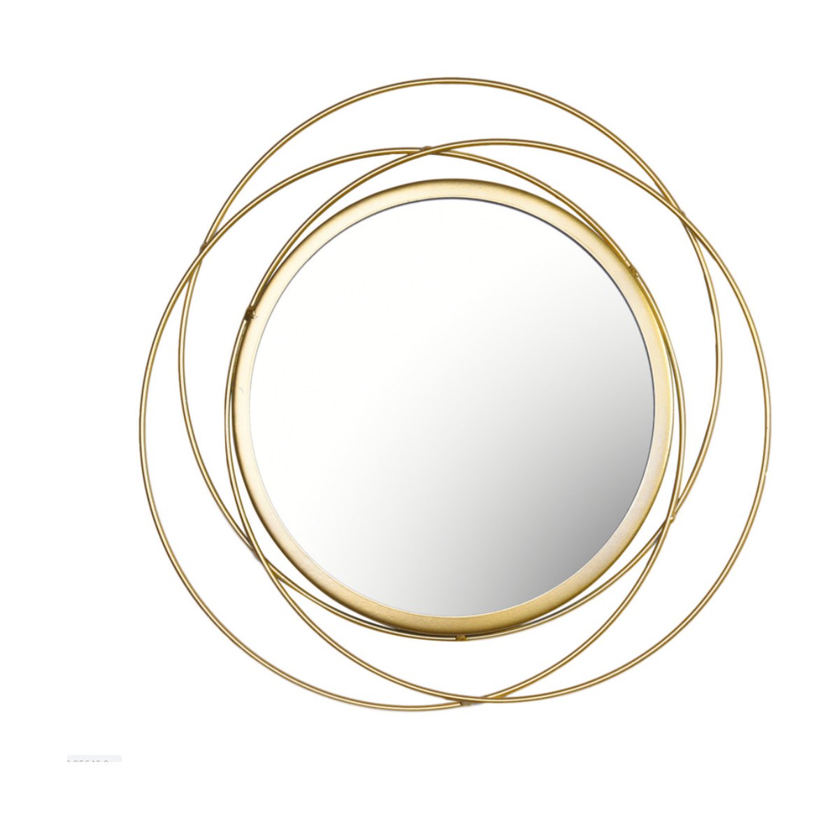 Wrought Iron Round Frame Decorative Wall-mounted Mirror