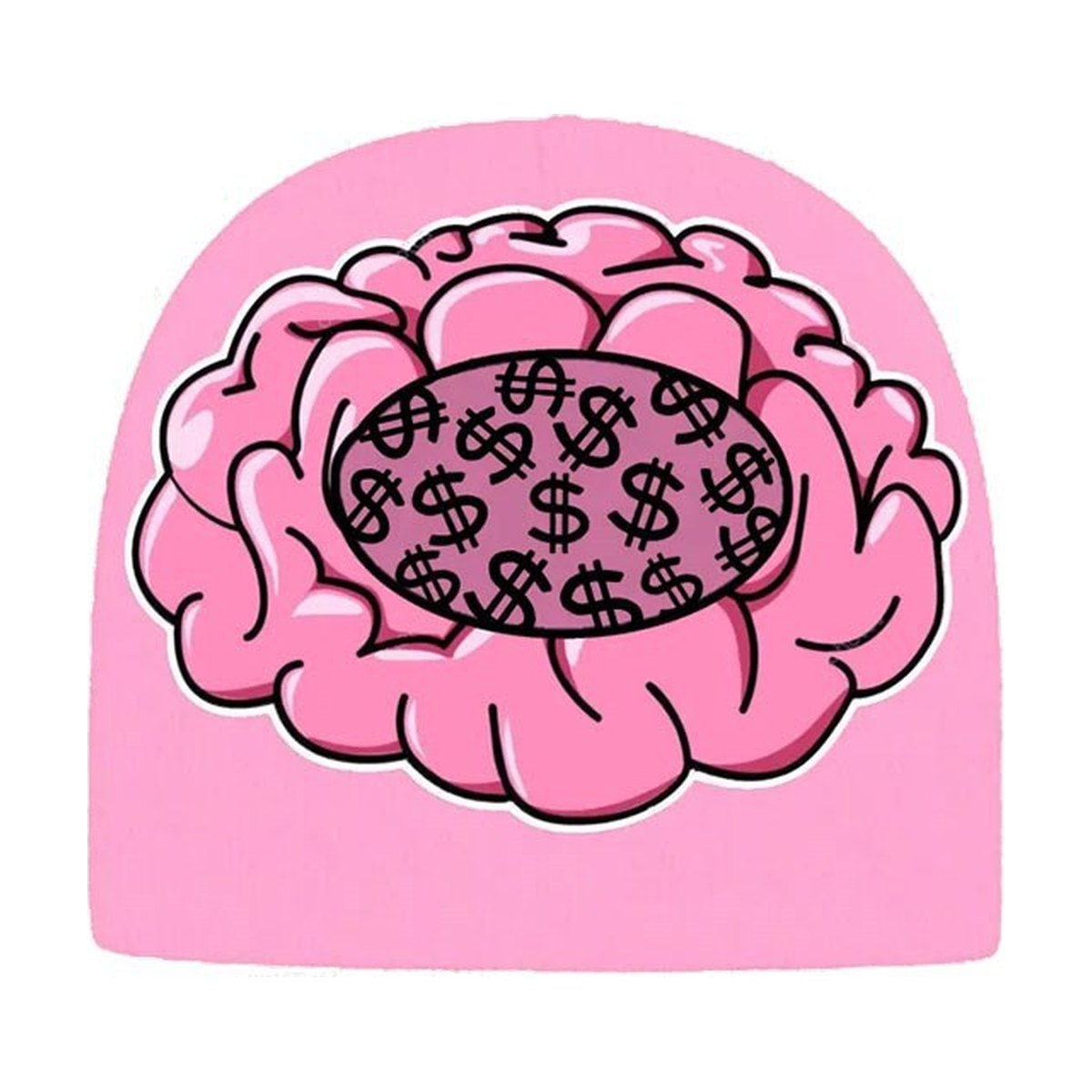 Y2g Retro Beanie Brain Print Knitted Hat