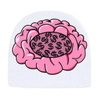Y2g Retro Beanie Brain Print Knitted Hat