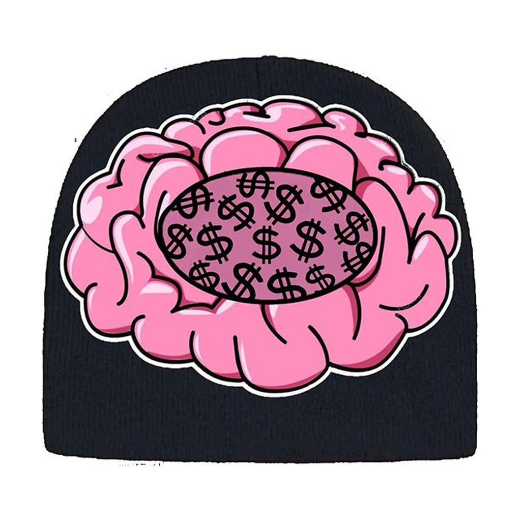 Y2g Retro Beanie Brain Print Knitted Hat