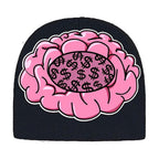 Y2g Retro Beanie Brain Print Knitted Hat