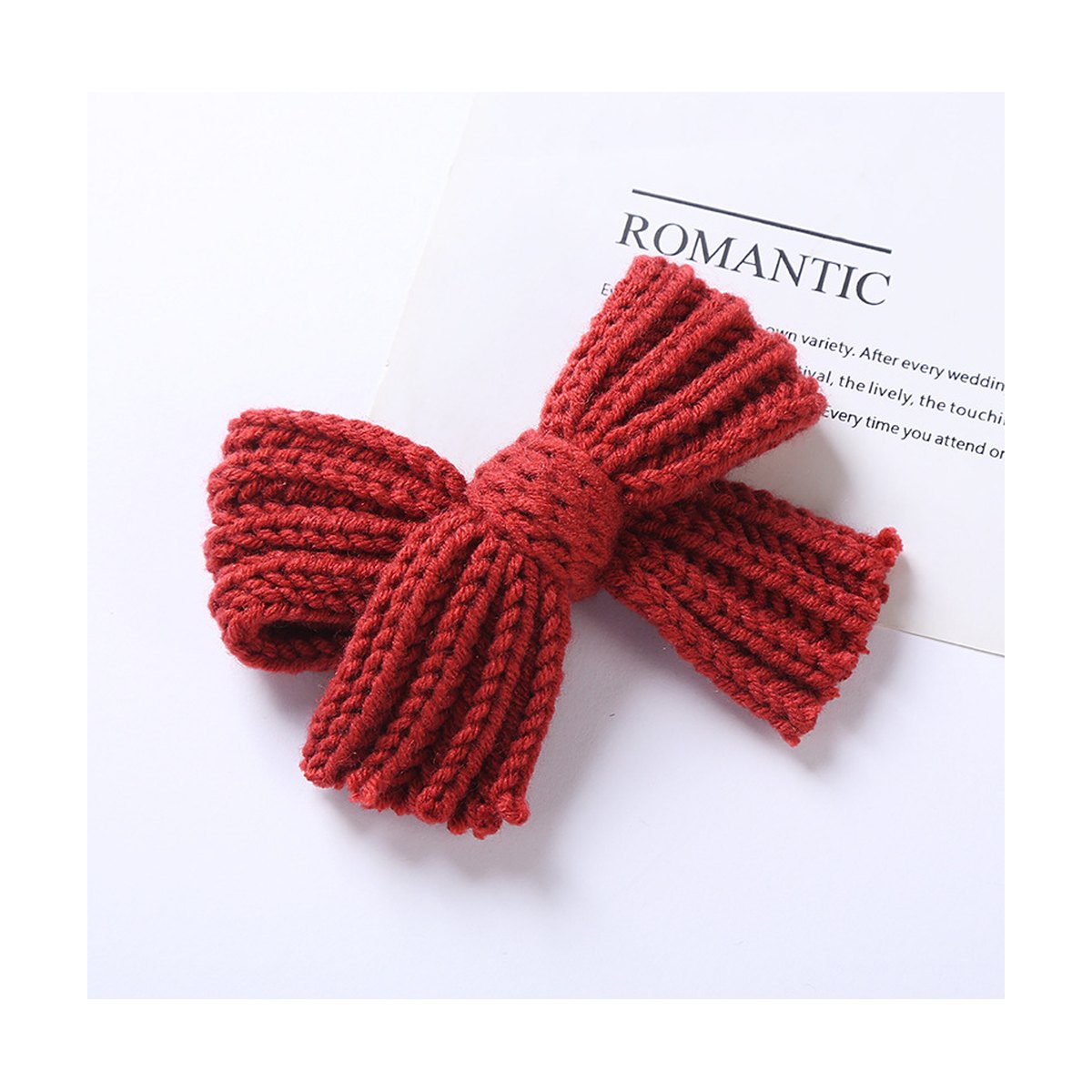 ' Yarn Bow Hair Maca Color Pair