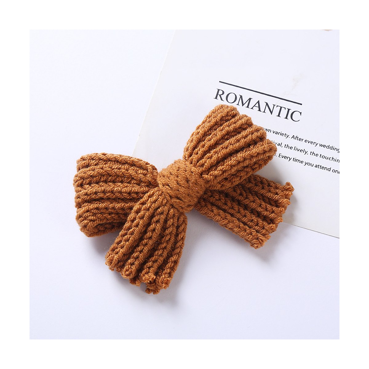 ' Yarn Bow Hair Maca Color Pair