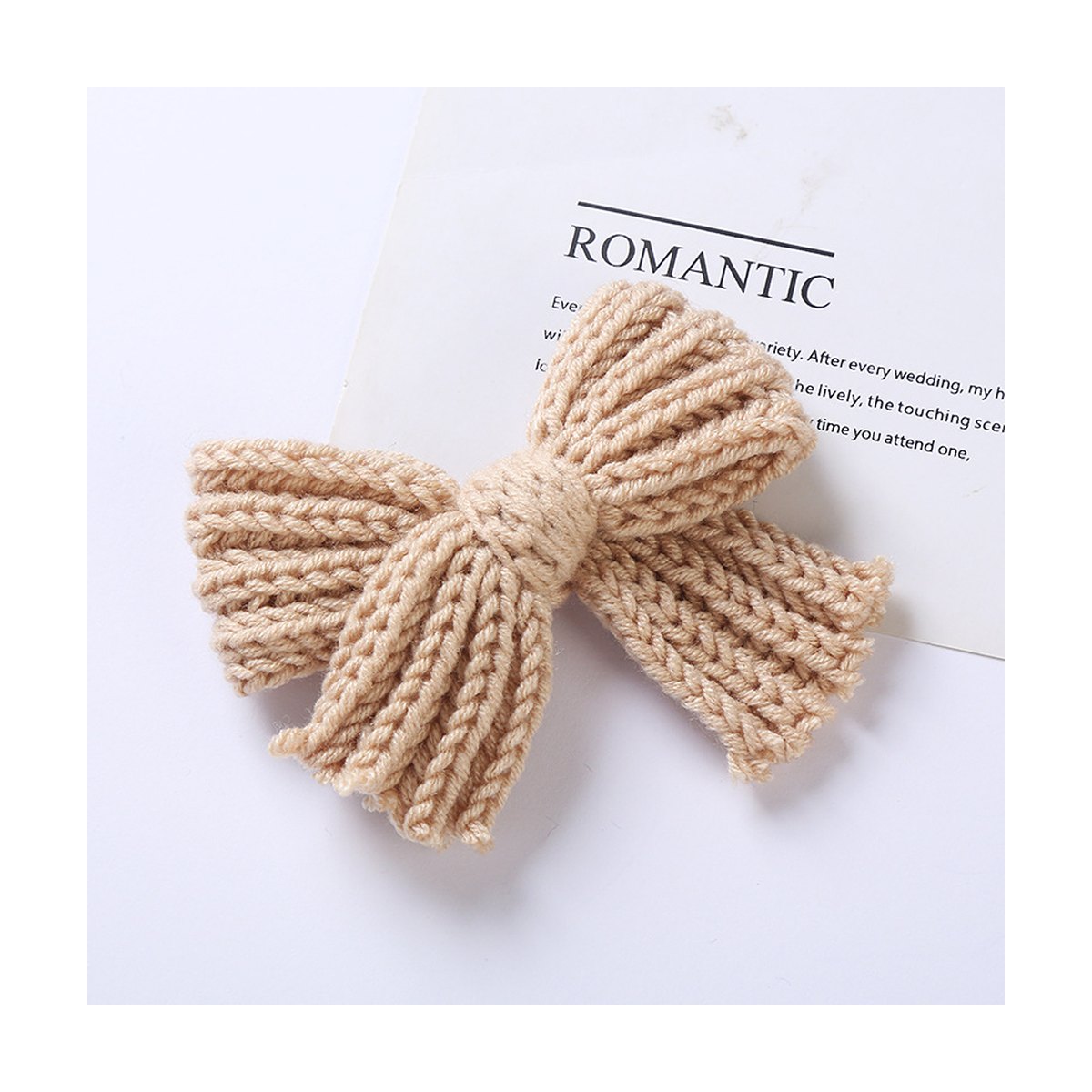 ' Yarn Bow Hair Maca Color Pair